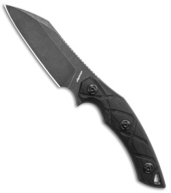 FoxEdge Lycosa Sheepsfoot Fixed Blade Black G-10 (4.25" Black SW)