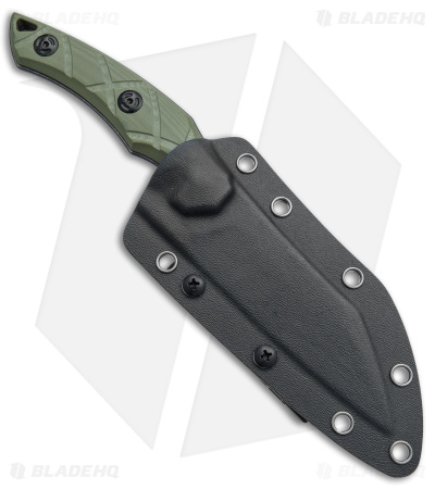 FoxEdge Lycosa Sheepsfoot Fixed Blade Knife OD Green (4.25" Blk SW)