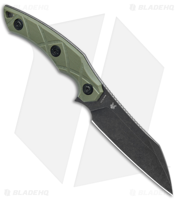 FoxEdge Lycosa Sheepsfoot Fixed Blade Knife OD Green (4.25" Blk SW)
