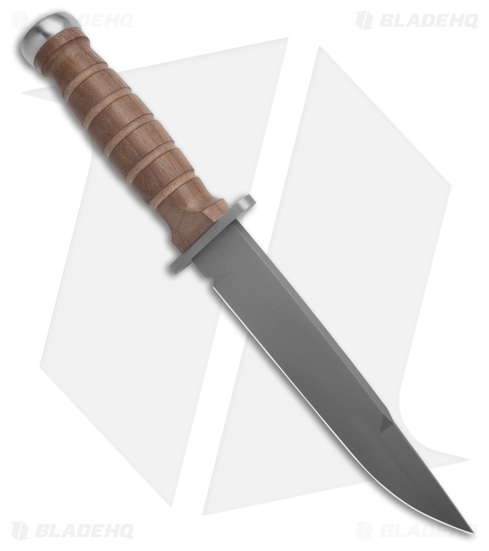 Fox Knives Defender Fixed Blade Knife Walnut (6.7" Bead Blast N690Co)