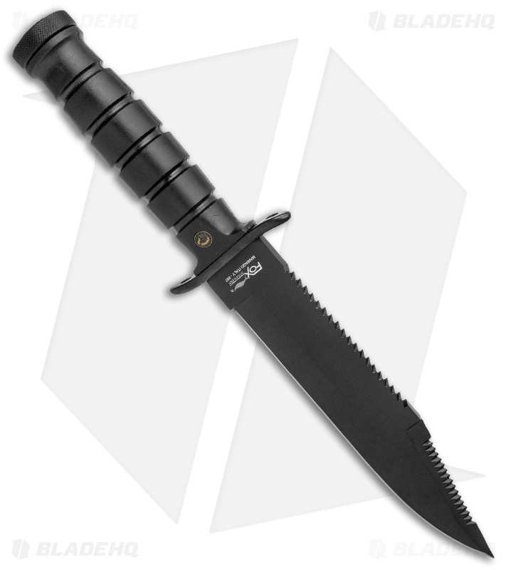 Fox Knives Military Explorer Fixed Blade Knife Black ABS (7.5