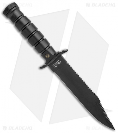 Fox Knives Military Explorer Fixed Blade Knife Black ABS (7.5" Black) 