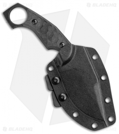 Fox Knives Monkey Thumper Fixed Blade Knife Black G-10 (3.5" Black) 02FX742