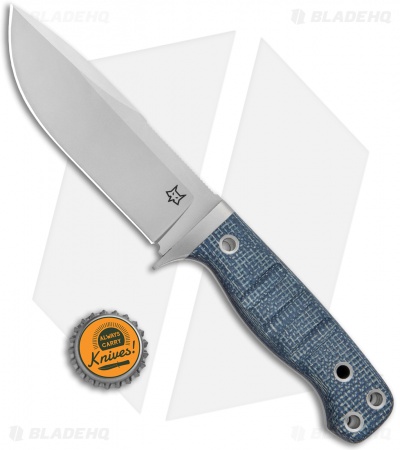 Fox Knives Perser FX-103 MB Fixed Blade Knife Black Micarta (4.5" Bead Blast)