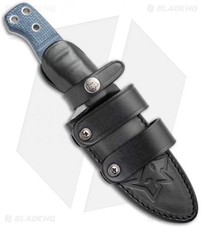 Fox Knives Perser FX-103 MB Fixed Blade Knife Black Micarta (4.5" Bead Blast)