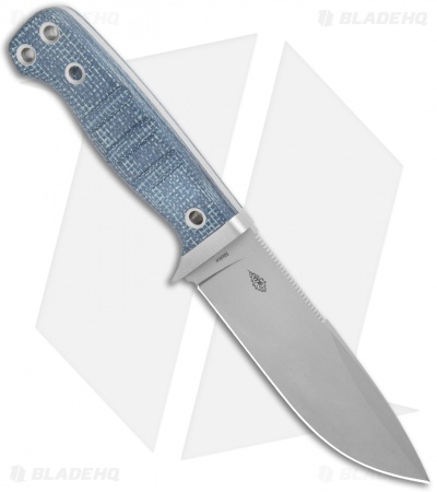 Fox Knives Perser FX-103 MB Fixed Blade Knife Black Micarta (4.5" Bead Blast)