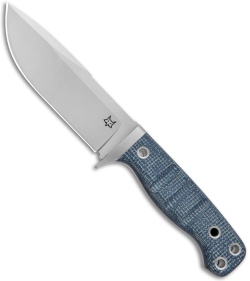 Fox Knives Perser FX-103 MB Fixed Blade Knife Black Micarta (4.5" Bead Blast)