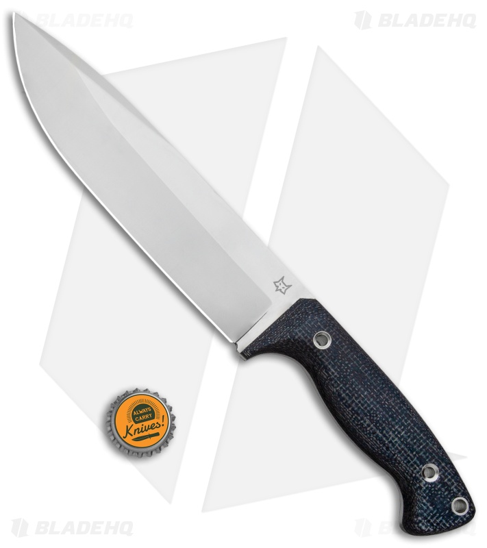 Fox Knives Perser FX-140XL MB Fixed Blade Knife Black Micarta (7.375" Satin)