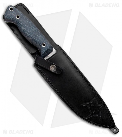 Fox Knives Perser FX-140XL MB Fixed Blade Knife Black Micarta (7.375" Satin)