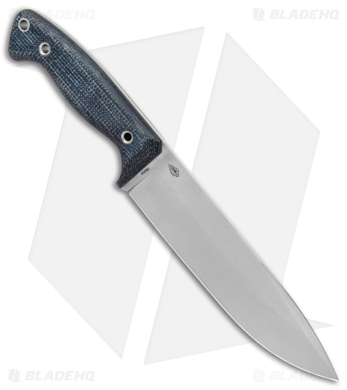 Fox Knives Perser FX-140XL MB Fixed Blade Knife Black Micarta (7.375" Satin)