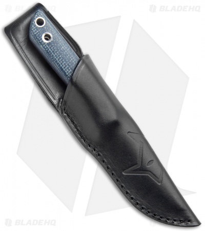 Fox Knives Perser FX-143 MB Fixed Blade Knife Black Micarta (3.9" Satin)