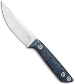 Fox Knives Perser FX-143 MB Fixed Blade Knife Black Micarta (3.9" Satin)