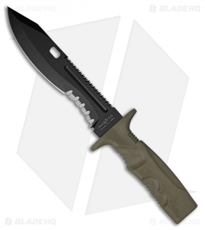 Fox Knives Spartan 2 Leonida Fixed Blade Knife (7.25" Black) FX-0171106 