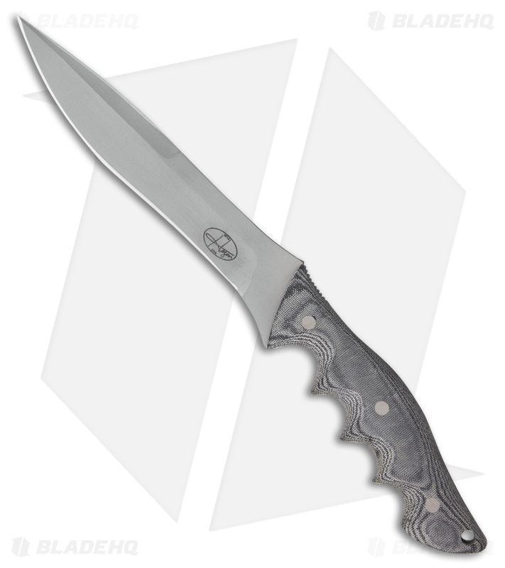 Hazen Knives Radical Fighter Fixed Blade Knife Black Micarta (7.5" Bead Blast)
