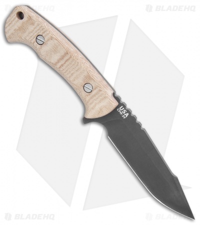 Hinderer Knives Reserve Series Ranch Harpoon Spanto Knife Micarta (Battle Black)