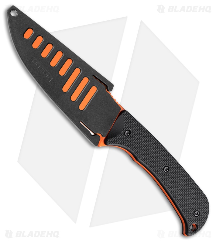 Hogue Extrak XL Fixed Blade Knife Black G-10 MagnaCut Orange