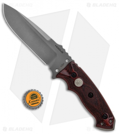 Hogue Knives EX-F01 Fixed Blade Knife Rosewood (5.5" Plain) 37175
