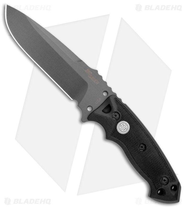 Hogue Knives EX-F01 Tactical Fixed Blade Knife Black G-10 Sig (5.5" Gray)