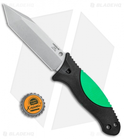 Hogue Knives EX-F02 Tanto Dive Knife Black/Green (4.5" Stonewash) 35265