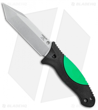 Hogue Knives EX-F02 Tanto Dive Knife Black/Green (4.5" Stonewash) 35265