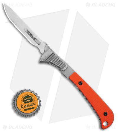 Hogue Knives Expel Scalpel Fixed Blade Knife Orange G-10 (2.5" Stonewash ) 35874