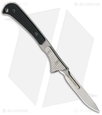 Hogue Knives Expel Scalpel Fixed Blade Knife Black G-10 (3.3" Stonewash ) 35874