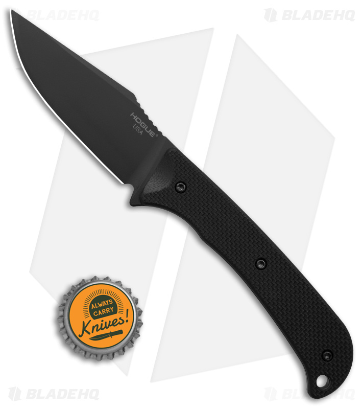 Hogue Knives Extrak Fixed Blade Knife Black G-10 (3.3" Black Cerakote) 35869