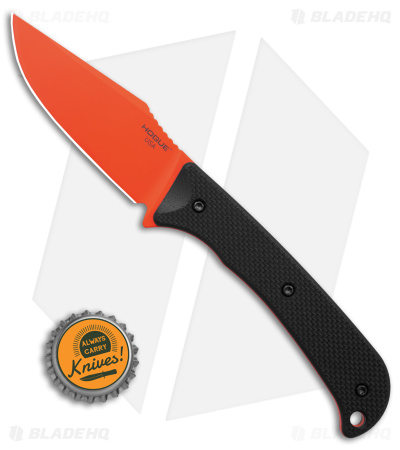 Hogue Knives Extrak Fixed Blade Knife Black G-10 (3.3" Hunter Orange) 35864