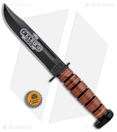 Ka-Bar 120TH Anniversary Dog's Head Fixed Blade Knife (7" Black) 9193