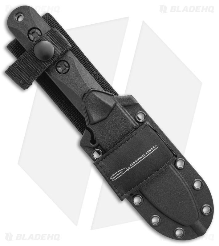 Ka-Bar John Ek Short Drop Point Fixed Blade Knife (4.1" Black) EK51