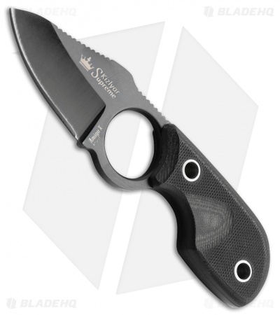 Kizlyar Supreme Knives Amigo X D2 Fixed Blade Black G-10 (2.75