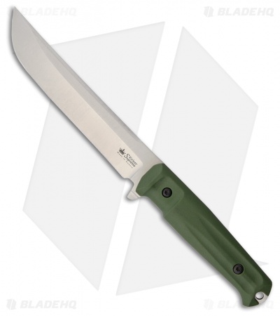 Kizlyar Supreme Senpai AUS-8 Fixed Blade Knife OD Green Kraton (6.75" Satin)