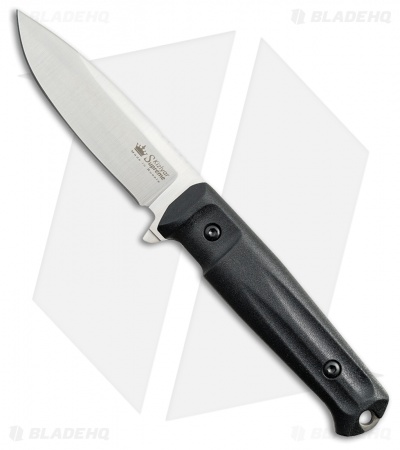 Kizlyar Supreme Sturm CPM-4V Fixed Blade Knife Black G-10 (4.625" Satin) KK0026