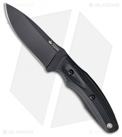 Kizlyar Supreme Urban D2 Fixed Blade Knife Green/Black Micarta
