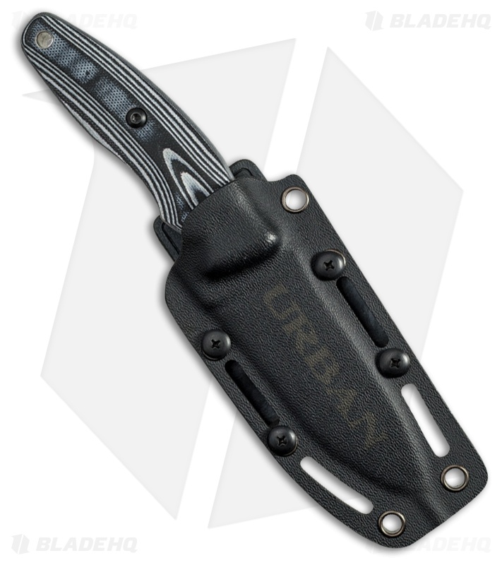 Kizlyar Supreme Urban Niolox Fixed Blade Knife Gray/Black G-10 (3.75" Satin) 