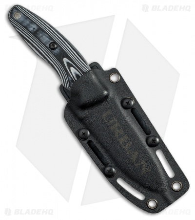 Kizlyar Supreme Urban Niolox Fixed Blade Knife Gray/Black G-10 (3.75" Satin) 