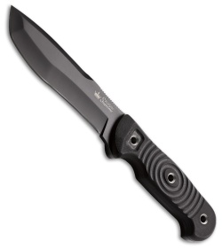 Kizlyar Supreme Vendetta Fixed Blade Knife Black G-10 (5.125" Black) KK0220