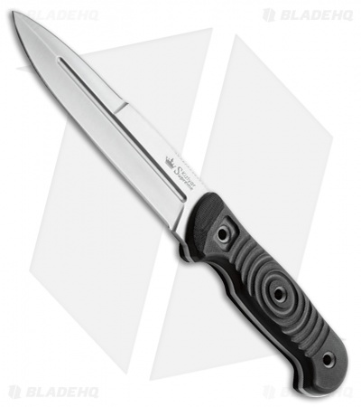 Kizlyar Supreme Legion D2 Fixed Blade Knife Black G-10 (5.625" Satin) KK0024