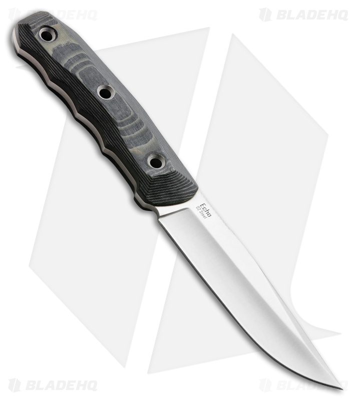 Kizlyar Supreme Echo D2 Fixed Blade Knife Gray/Black G-10 (4.5