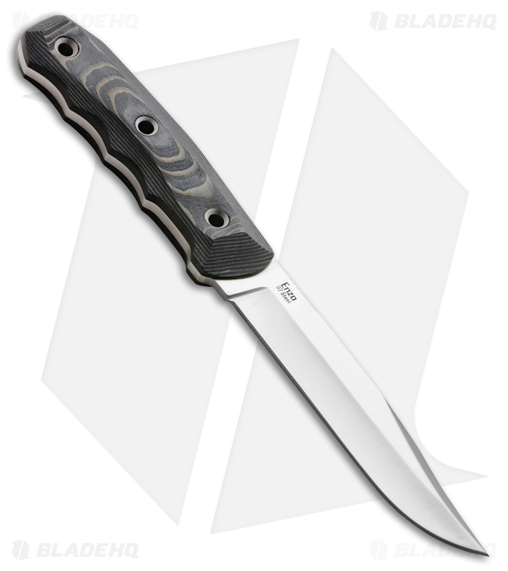 Kizlyar Supreme Enzo D2 Fixed Blade Knife Gray/Black Micarta (4.5 ...