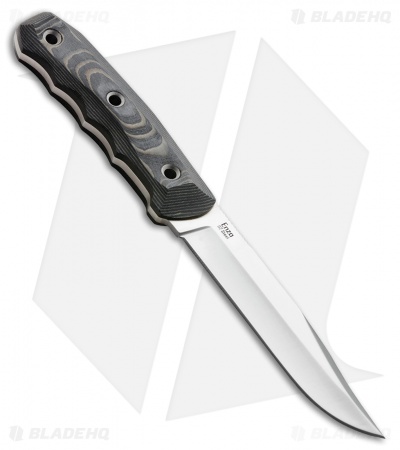 Kizlyar Supreme Enzo D2 Fixed Blade Knife Gray/Black Micarta (4.5