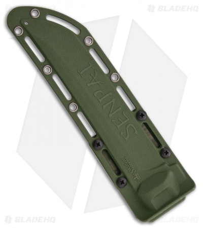 Kizlyar Supreme Senpai AUS-8 Fixed Blade Knife OD Green Kraton (6.75" Satin)