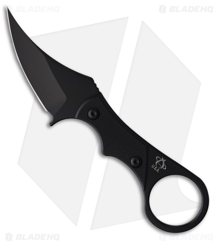 Mantis Sabot I Fixed Blade Karambit Knife Black G-10 (2.7" Black)