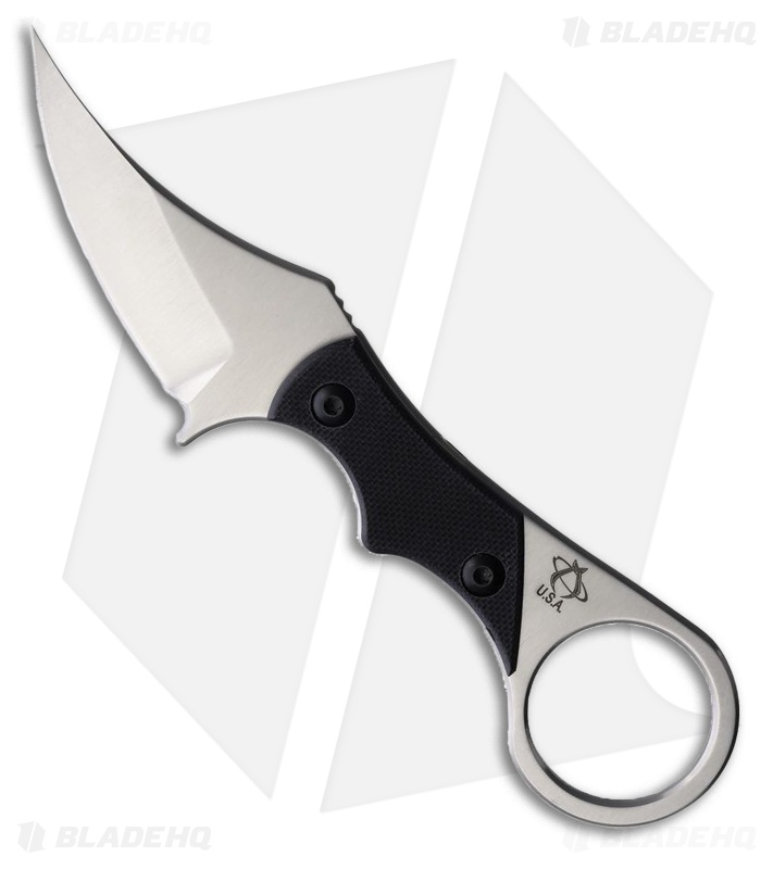 Mantis Sabot I Fixed Blade Karambit Knife Black G-10 (2.7" Satin)
