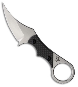 Mantis Mantis Sabot II Fixed Blade Karambit Knife Black Carbon Fiber (2.7" Satin) - $61.95 at Blade HQ