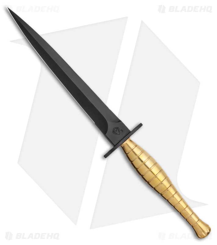 Medford FS Commando ARMY Dagger Fixed Blade Knife Brass (7" PVD)