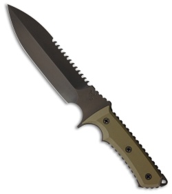 Medford Jungle Fighter Fixed Blade Knife OD Green G-10 (5.75" Plain) MKT