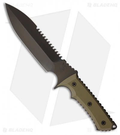 Medford Jungle Fighter Fixed Blade Knife OD Green G-10 (5.75" Plain) MKT
