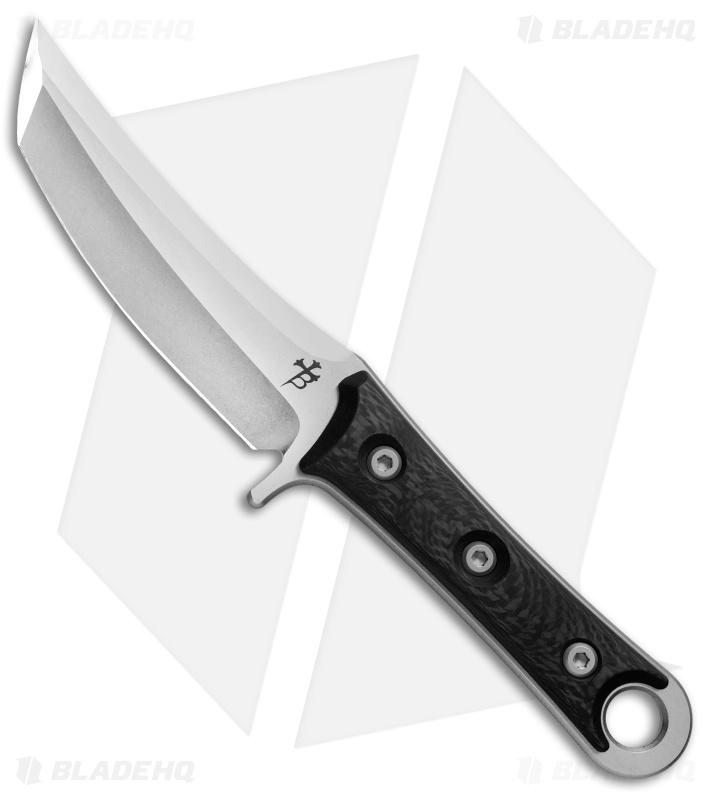 Marfione Custom Knives Borka Blades SBT Knife Carbon Fiber (4.5" Two-Tone SW)