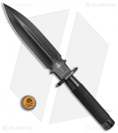 Marfione Custom Knives Interceptor Survival Knife Black (7.875" Black Stonewash)